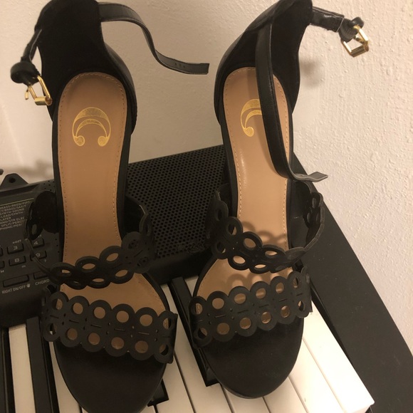 Charming Charlie’s open toed heels - Picture 2 of 2